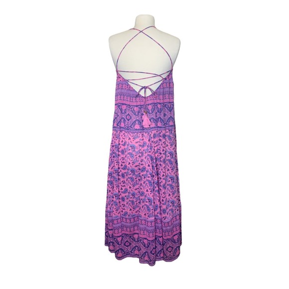Spell & The Gypsy Collective Journey Strappy Maxi Dress Mulberry Size Small - Picture 4 of 12